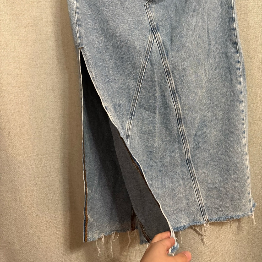 Denim Maxi Skirt - Picture 3 of 7